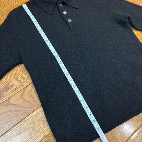 Andean Alpaca Wool Black Sweater - Picture 8 of 11